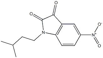 1-(3-methylbutyl)-5-nitro-2,3-dihydro-1H-indole-2,3-dione Struktur