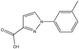 1-(3-methylphenyl)-1H-pyrazole-3-carboxylic acid Struktur