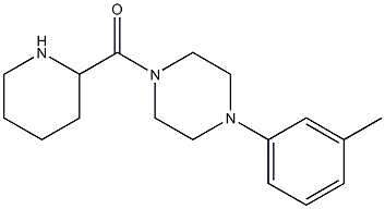 1-(3-methylphenyl)-4-(piperidin-2-ylcarbonyl)piperazine Struktur