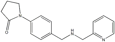 1-(4-{[(pyridin-2-ylmethyl)amino]methyl}phenyl)pyrrolidin-2-one Struktur