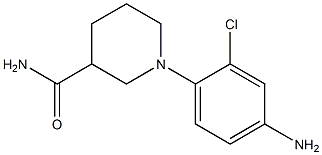 1-(4-amino-2-chlorophenyl)piperidine-3-carboxamide Struktur