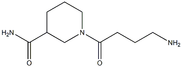 1-(4-aminobutanoyl)piperidine-3-carboxamide Struktur