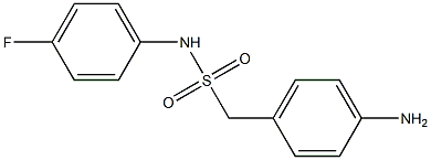 1-(4-aminophenyl)-N-(4-fluorophenyl)methanesulfonamide Struktur