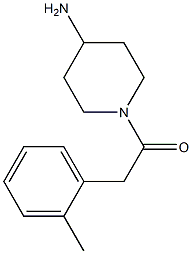 1-(4-aminopiperidin-1-yl)-2-(2-methylphenyl)ethan-1-one Struktur