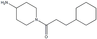 1-(4-aminopiperidin-1-yl)-3-cyclohexylpropan-1-one Struktur