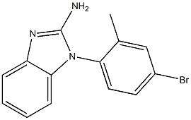 1-(4-bromo-2-methylphenyl)-1H-1,3-benzodiazol-2-amine Struktur