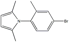 1-(4-bromo-2-methylphenyl)-2,5-dimethyl-1H-pyrrole Struktur