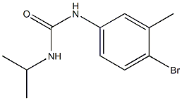 1-(4-bromo-3-methylphenyl)-3-propan-2-ylurea Struktur