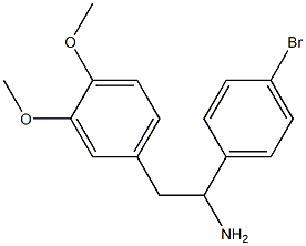 1-(4-bromophenyl)-2-(3,4-dimethoxyphenyl)ethanamine Struktur