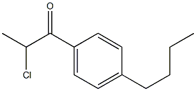 1-(4-butylphenyl)-2-chloropropan-1-one Struktur