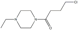 1-(4-chlorobutanoyl)-4-ethylpiperazine Struktur