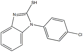 1-(4-chlorophenyl)-1H-1,3-benzodiazole-2-thiol Struktur