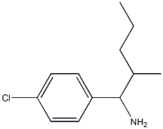 1-(4-chlorophenyl)-2-methylpentan-1-amine Struktur