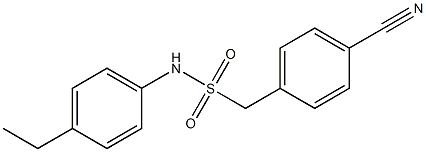 1-(4-cyanophenyl)-N-(4-ethylphenyl)methanesulfonamide Struktur