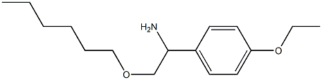 1-(4-ethoxyphenyl)-2-(hexyloxy)ethan-1-amine Struktur