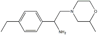 1-(4-ethylphenyl)-2-(2-methylmorpholin-4-yl)ethan-1-amine Struktur