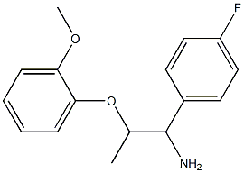 1-(4-fluorophenyl)-2-(2-methoxyphenoxy)propan-1-amine Struktur