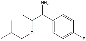 1-(4-fluorophenyl)-2-(2-methylpropoxy)propan-1-amine Struktur