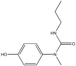 1-(4-hydroxyphenyl)-1-methyl-3-propylurea Struktur