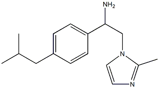 1-(4-isobutylphenyl)-2-(2-methyl-1H-imidazol-1-yl)ethanamine Struktur