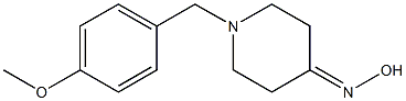 1-(4-methoxybenzyl)piperidin-4-one oxime Struktur