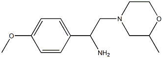 1-(4-methoxyphenyl)-2-(2-methylmorpholin-4-yl)ethanamine Struktur