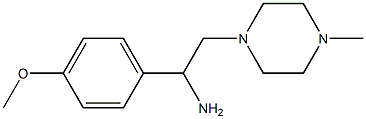 1-(4-methoxyphenyl)-2-(4-methylpiperazin-1-yl)ethanamine Struktur