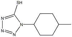 1-(4-methylcyclohexyl)-1H-1,2,3,4-tetrazole-5-thiol Struktur