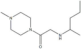 1-(4-methylpiperazin-1-yl)-2-(pentan-2-ylamino)ethan-1-one Struktur