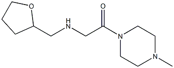 1-(4-methylpiperazin-1-yl)-2-[(oxolan-2-ylmethyl)amino]ethan-1-one Struktur