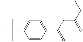 1-(4-tert-butylphenyl)pentane-1,3-dione Struktur