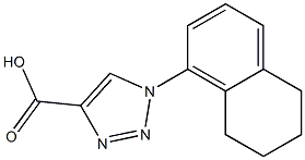 1-(5,6,7,8-tetrahydronaphthalen-1-yl)-1H-1,2,3-triazole-4-carboxylic acid Struktur