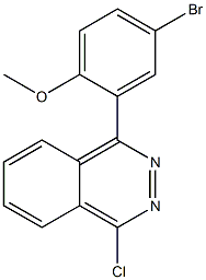 1-(5-bromo-2-methoxyphenyl)-4-chlorophthalazine Struktur