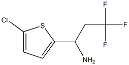 1-(5-chlorothiophen-2-yl)-3,3,3-trifluoropropan-1-amine Struktur