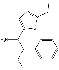 1-(5-ethylthiophen-2-yl)-2-phenylbutan-1-amine Struktur