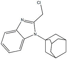 1-(adamantan-1-yl)-2-(chloromethyl)-1H-1,3-benzodiazole Struktur