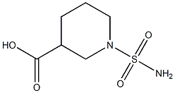 1-(aminosulfonyl)piperidine-3-carboxylic acid Struktur