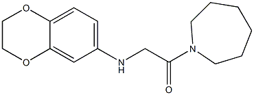 1-(azepan-1-yl)-2-(2,3-dihydro-1,4-benzodioxin-6-ylamino)ethan-1-one Struktur