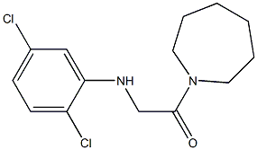 1-(azepan-1-yl)-2-[(2,5-dichlorophenyl)amino]ethan-1-one Struktur