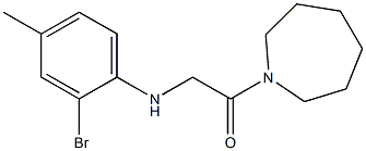 1-(azepan-1-yl)-2-[(2-bromo-4-methylphenyl)amino]ethan-1-one Struktur