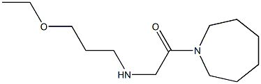 1-(azepan-1-yl)-2-[(3-ethoxypropyl)amino]ethan-1-one Struktur