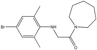 1-(azepan-1-yl)-2-[(4-bromo-2,6-dimethylphenyl)amino]ethan-1-one Struktur