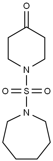 1-(azepane-1-sulfonyl)piperidin-4-one Struktur