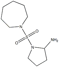 1-(azepane-1-sulfonyl)pyrrolidin-2-amine Struktur