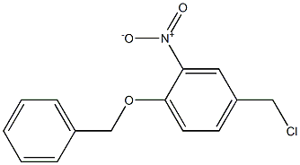 1-(benzyloxy)-4-(chloromethyl)-2-nitrobenzene Struktur