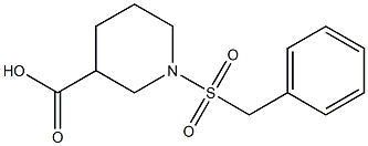 1-(benzylsulfonyl)piperidine-3-carboxylic acid Struktur