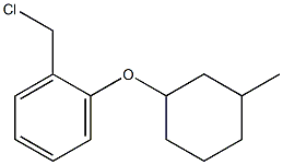 1-(chloromethyl)-2-[(3-methylcyclohexyl)oxy]benzene Struktur