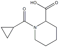 1-(cyclopropylcarbonyl)piperidine-2-carboxylic acid Struktur