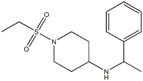 1-(ethanesulfonyl)-N-(1-phenylethyl)piperidin-4-amine Struktur