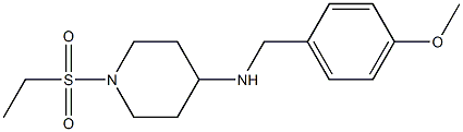 1-(ethanesulfonyl)-N-[(4-methoxyphenyl)methyl]piperidin-4-amine Struktur